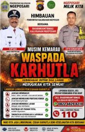 Kalurahan Ngeposari Ingatkan Warga Waspada Kebakaran Hutan dan Lahan di Tengah Kemarau Panjang